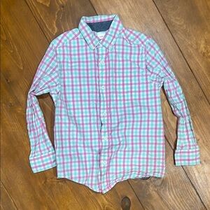 Colorful Plaid Button-Up Shirt